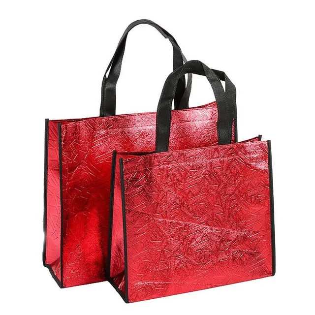 Luxury waterproof shopping bag in stylish metallic material - more colours Emmet