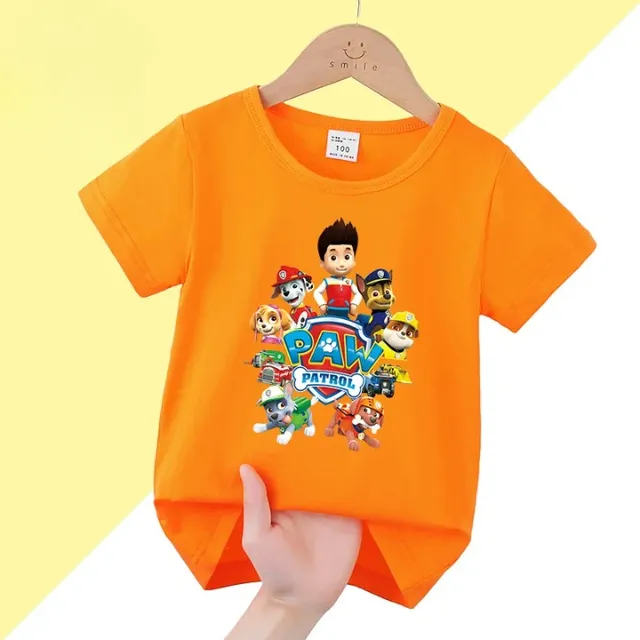 Stylish baby T-shirt with short sleeve and printing Paw Patrol