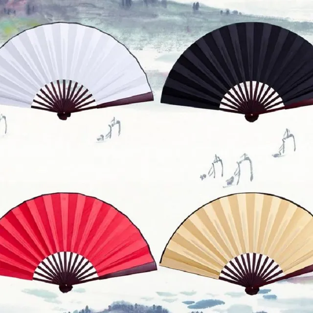 Silk folding fan - more colours