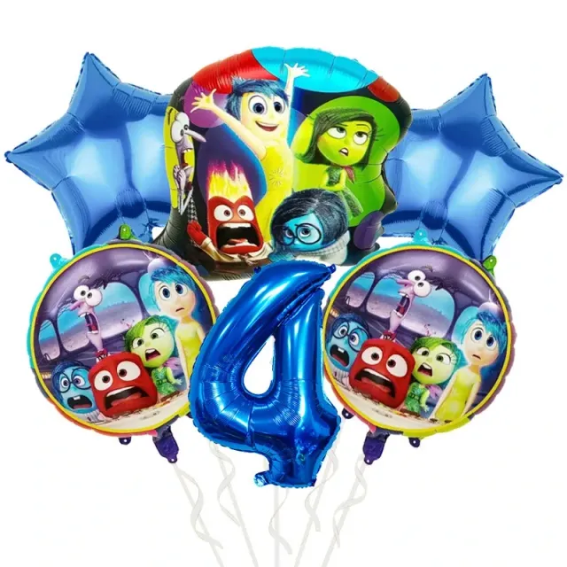 Décorations de fête d'anniversaire pour enfants et vaisselle jetable sur le thème du film d'animation préféré Vice-Versa 2 - Inside Out 2