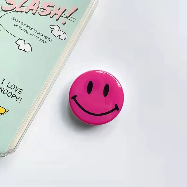 Practical round PopSockets holder Smile