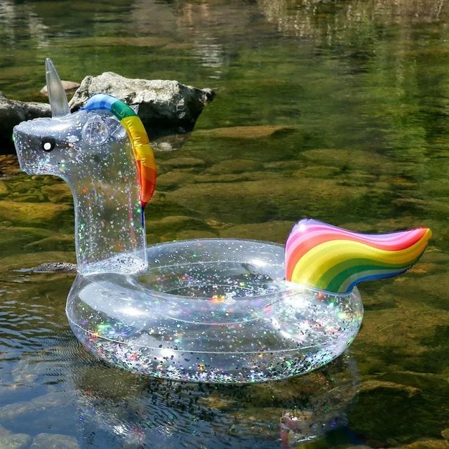 Inel gonflabil transparent pentru apă