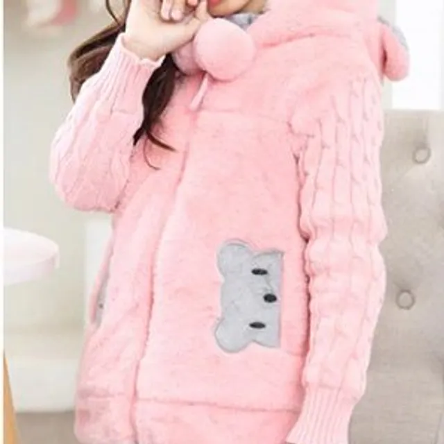 Girls plush jacket - 2 colours