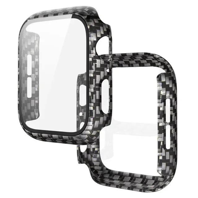 Silicone case and tempered glass for Apple watch