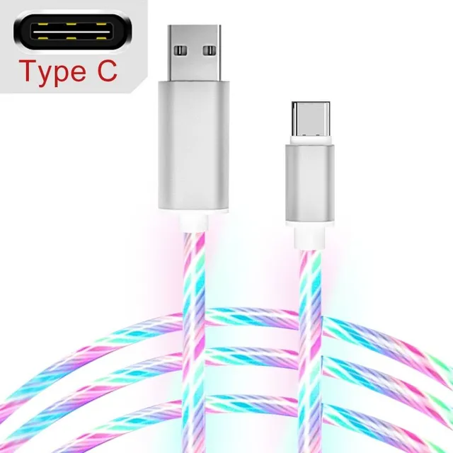 Illuminated charging cable