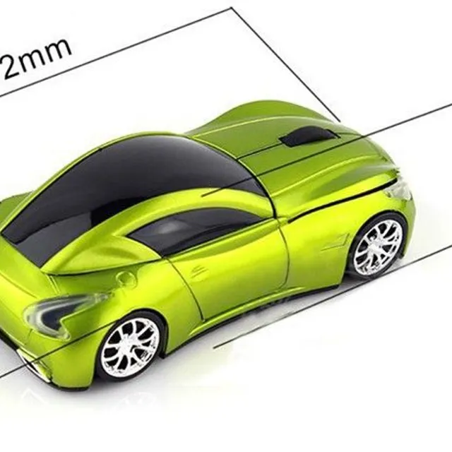 Bezprzewodowy samochód sportowy z myszką - 4 kolory