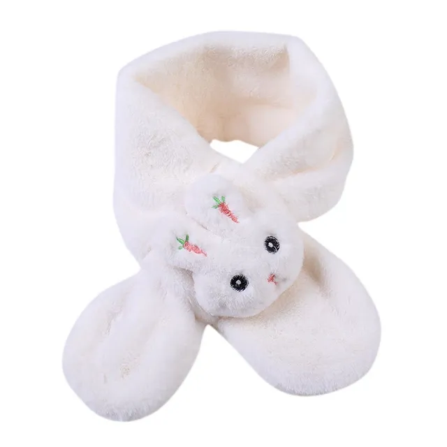 Children's winter scarf with bunny