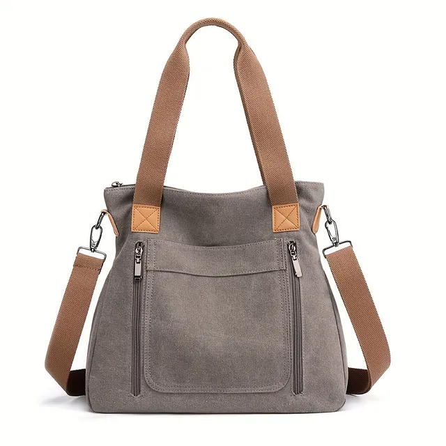 Elegant women's tote bag - simple style, practical for everyday wearing and traveling