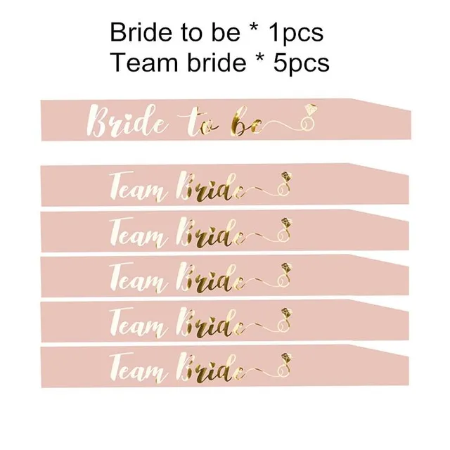 Sash for the bride and bridesmaids