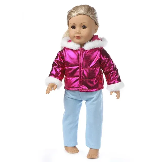 Tasteful dress for baby doll 45 cm big - Winter sets, dress