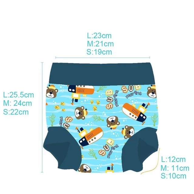 Cute baby diaper swimsuit in several sizes - various prints Hohepa