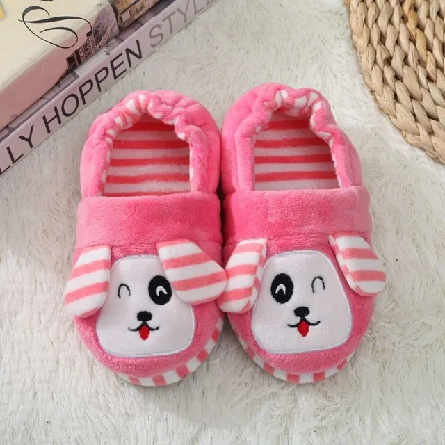 Baby cute warm plush slippers Penguie