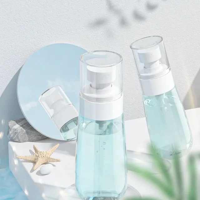 Modern original trendy stylish travel transparent bottle - sprayer