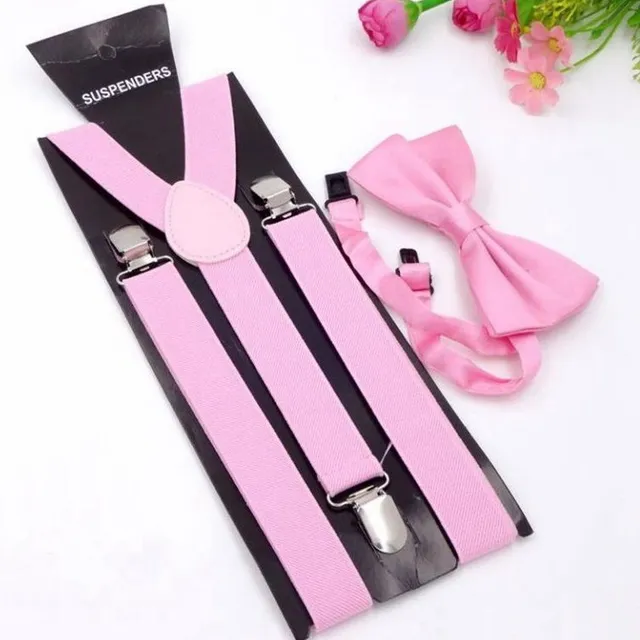 Suspenders and bow tie UNISEX