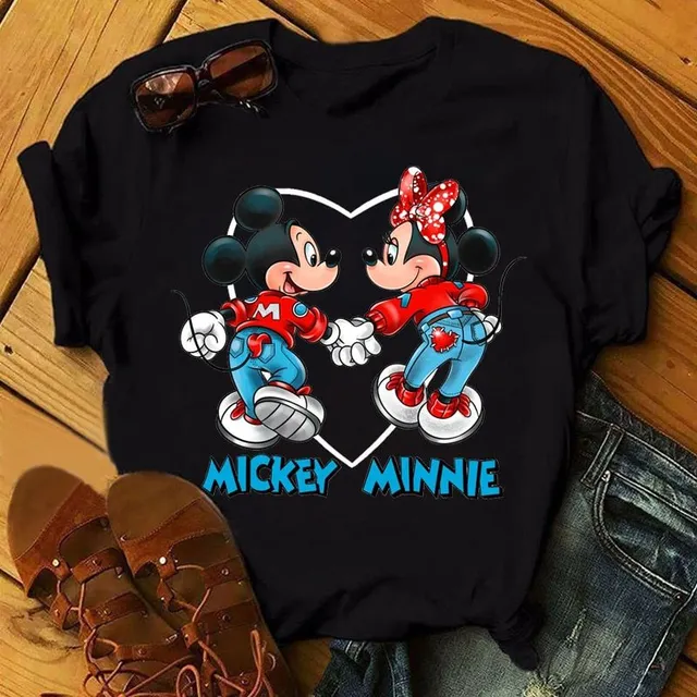 Damski nowoczesny T-shirt Mickey Mouse Burch