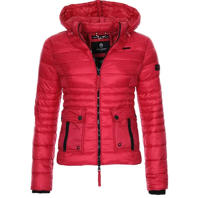 Women's modern jacket for autumn Menna red l