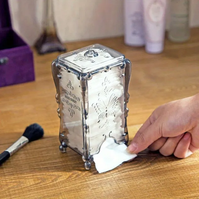 1 pc Transparent storage box for table tampons