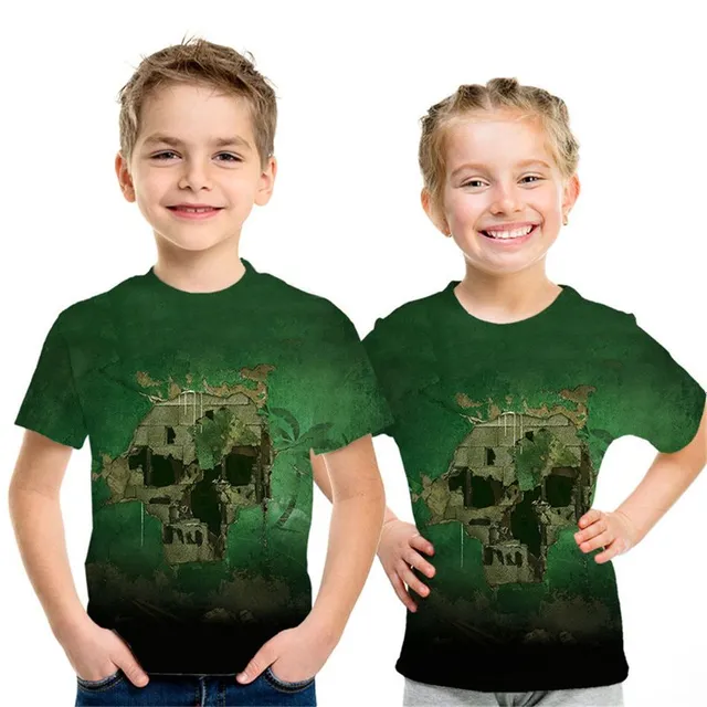 Baby T-shirt with cool 3D printing Call of Duty