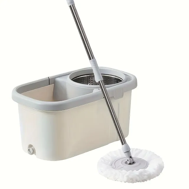 Mop universal rotativ fără spălare manuală, uscare la domiciliu, mop pentru leneși, găleată pentru mop, curățare minuțioasă, mop portabil