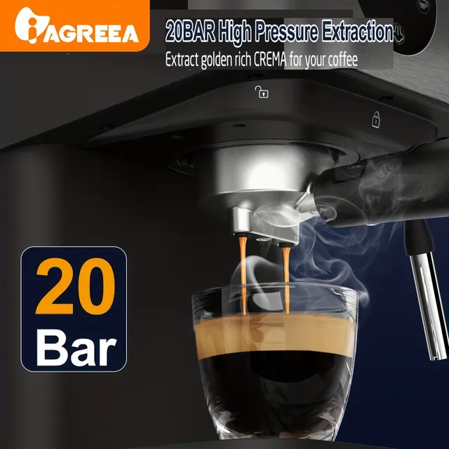 Polosamostatný kávovar s párou pro espresso