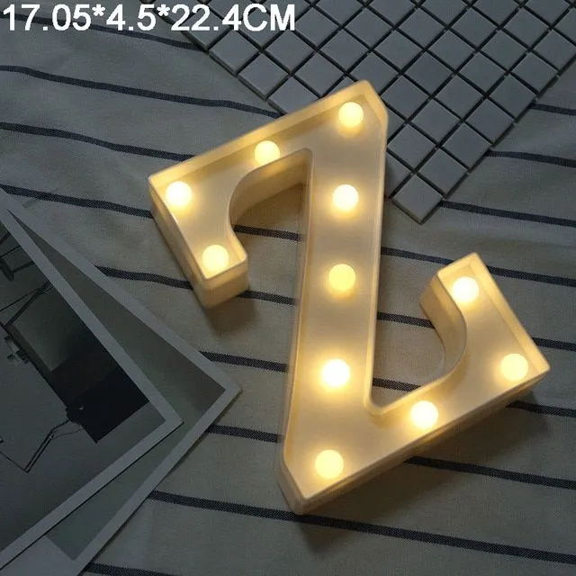 Lettres LED lumineuses