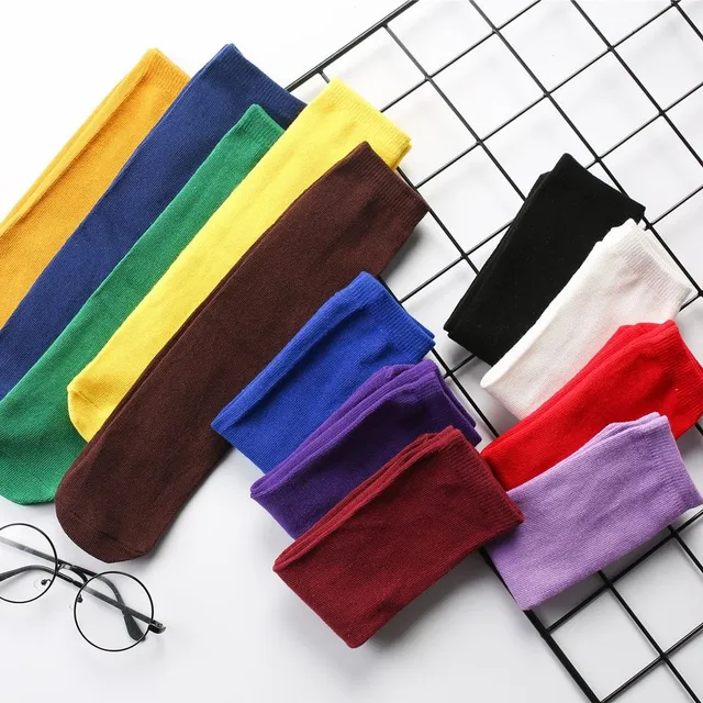 Children's solid colour socks