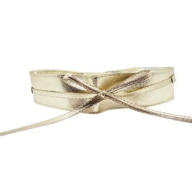 Stylish wide tie belt - 6 colours