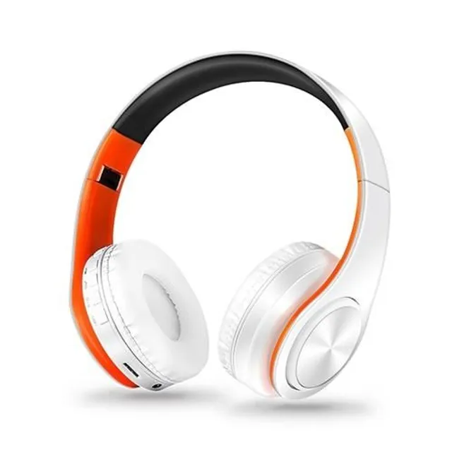 Bluetooth wireless headphones white oranzova