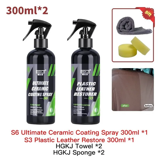 9H Ceramic Coating Hydrochromo Paint Care Nano Top Quick Coat Polymer Detailing Protection Liquid Wax Car Care HGKJ S6