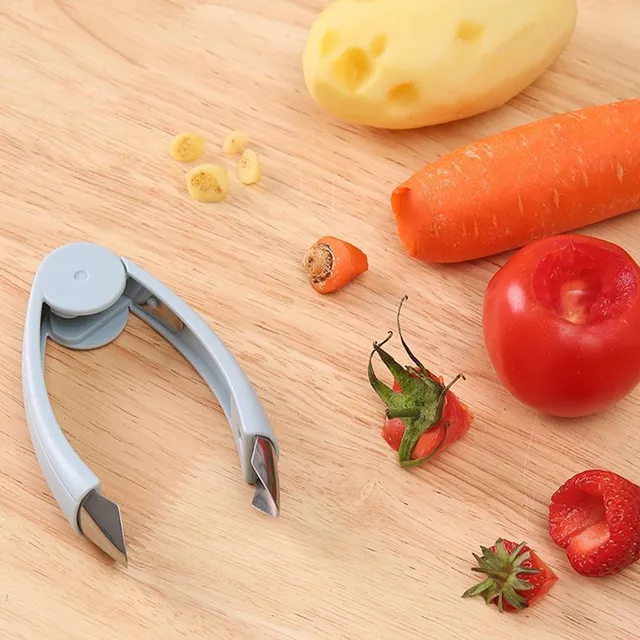 Fruit and vegetable remover - kitchen tweezers for strawberries, tomatoes and more