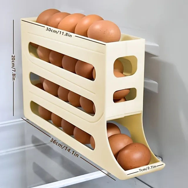 Multi-layer roller egg organizer