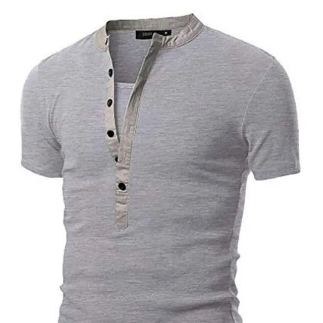 Stylish men's t-shirt with buttons Joseph