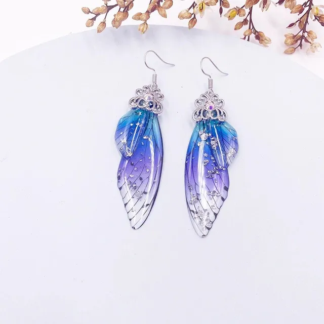 Women's dangle earrings wings Jeanice