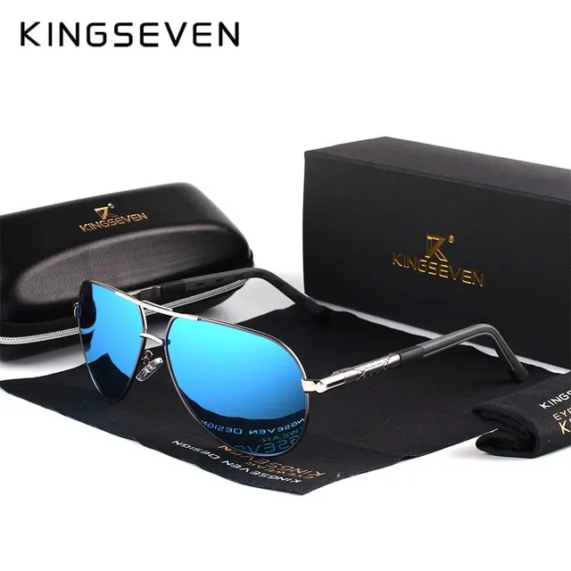 Vintage polarized sunglasses Kingseven grayframeblue