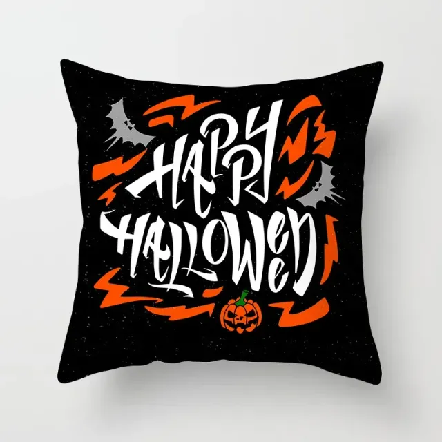 Halloween poliészter párna vicces mintával 45x45 cm kanapéra vagy hálószobába