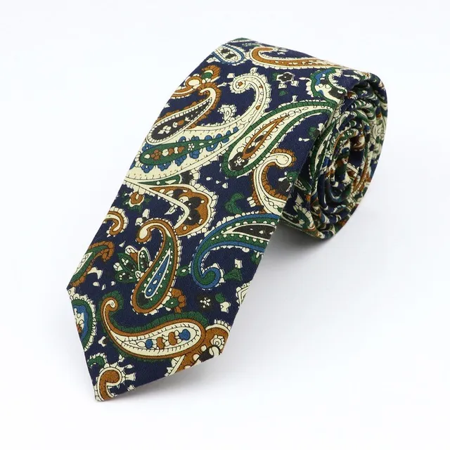 Cravată elegantă unisex cu motiv floral Clive