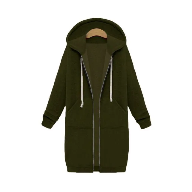 Casual fashion long loose hooded sweatshirt for women - more styles