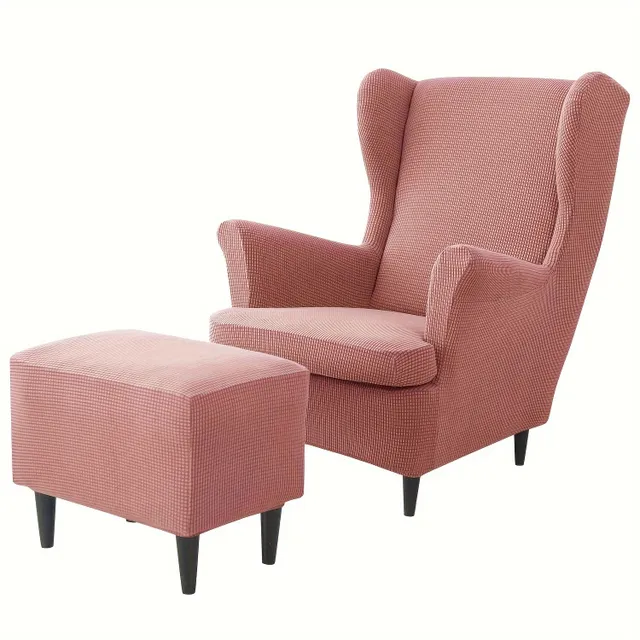 Stylish armchair with footrest