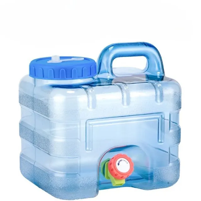 Portable water canister with tap