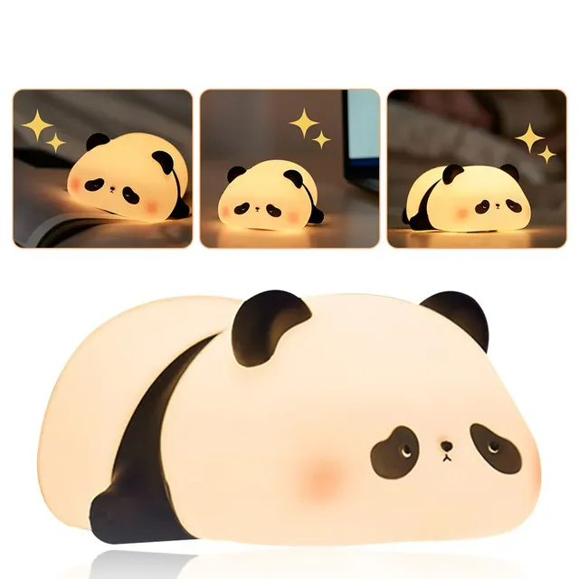 Silicone night lamp in the shape of a panda bear