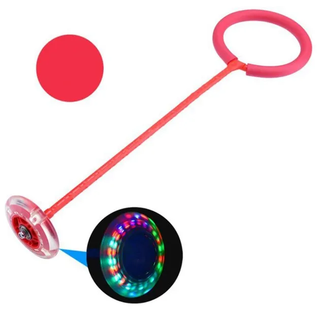 Bouncing ball on rope / outdoor LED toy FLASH