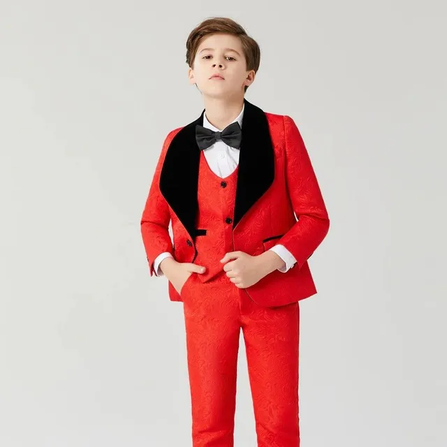 Chlapecký oblek Drew cervena 3