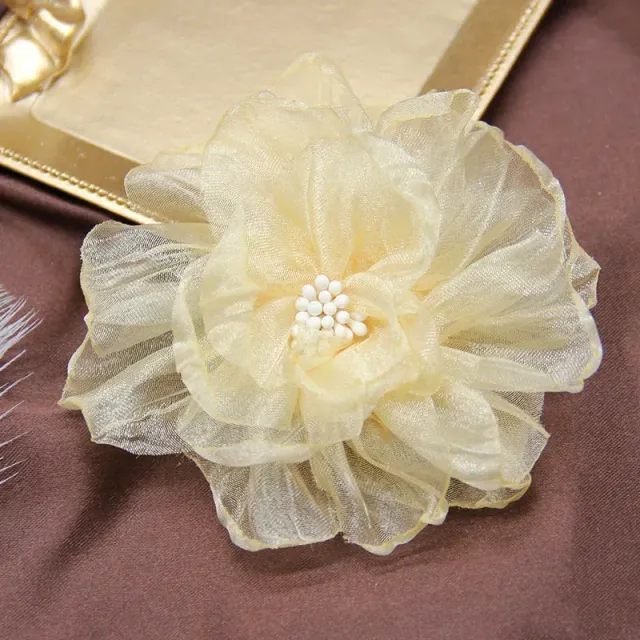 DIY sada 5 ks - kvety vyrobené z spálenej čipky na dekoráciu a usporiadanie pre plavky, vo vlasoch, alebo na výrobu šperkov