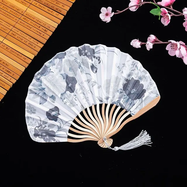 Retro modern stylish original Japanese travel fan for hot summer days - more colors