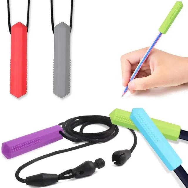 Žvýkání silikonové hračky pro děti - různé barvy - 10 ks