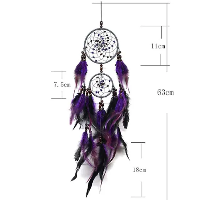 Dreamcatcher z piórami Mi145