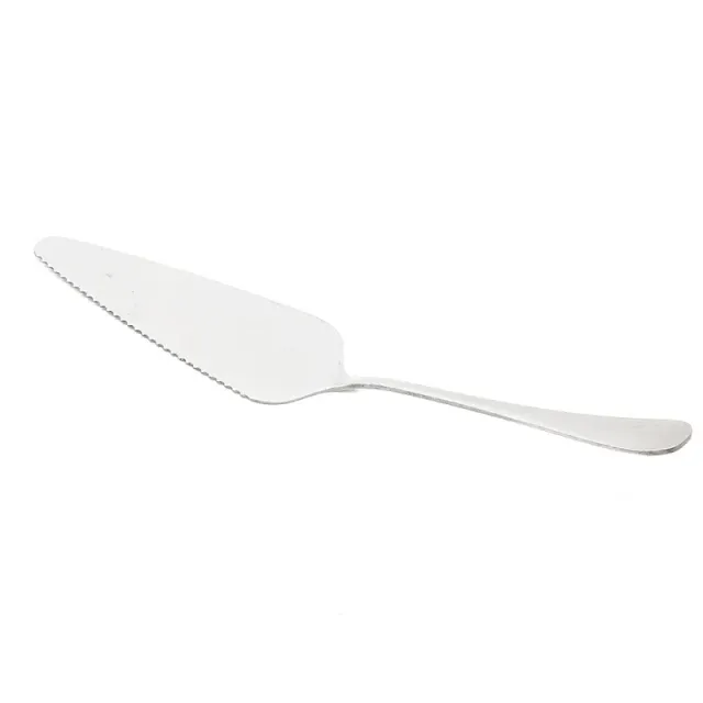 Couteau à gâteau en acier inoxydable - spatule à gâteaux et pizzas, couteau à desserts de mariage, couteau en métal avec lame dentelée