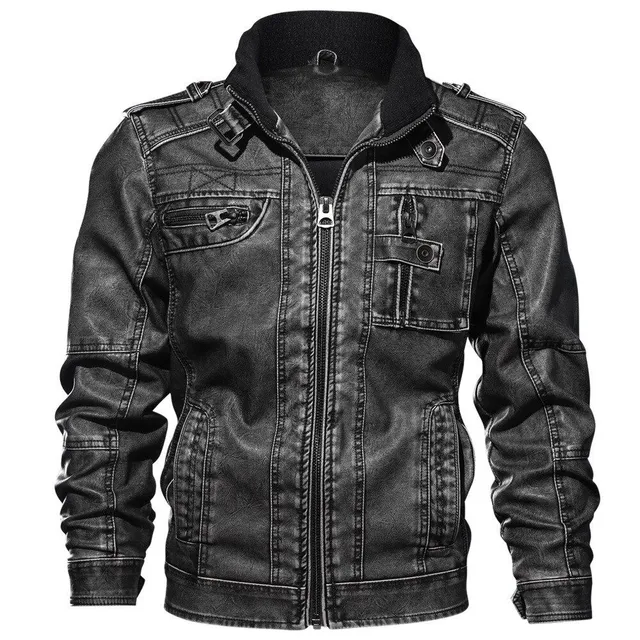 Veste en cuir pour homme Michele