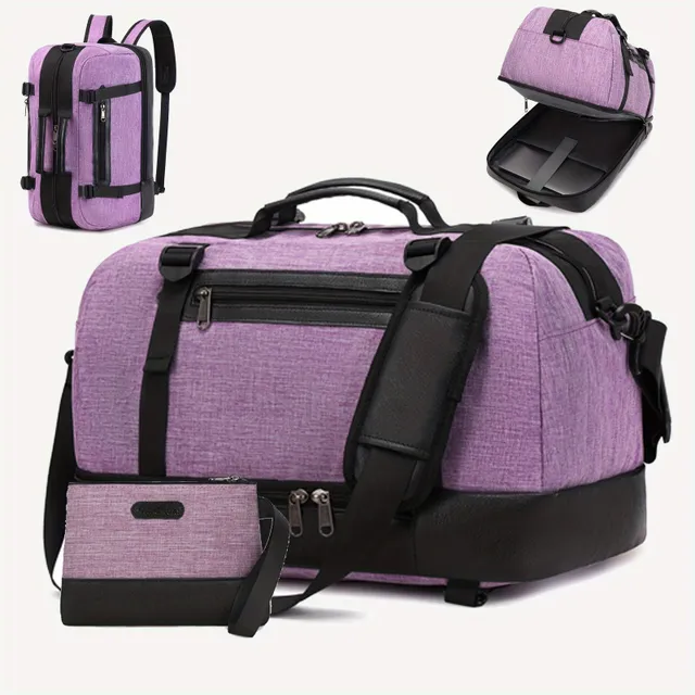 Multifunctional travel bag, sports bag for gym, spacious weekend travel bag