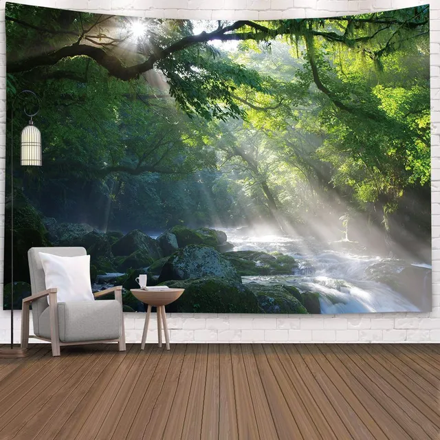 Wall tapestry with nature motif